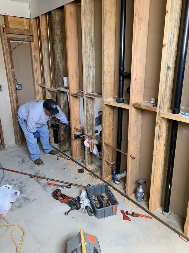 Commercial rough-in plumbing for Gas Line Repair in Spring Branch Central